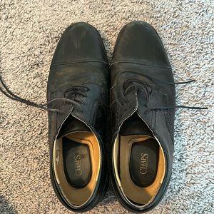 Men’s black dress shoes, Chaps, size 12